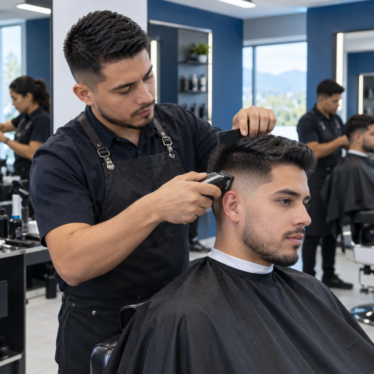 Curso de Barbería en el Politécnico Integral Colombiano