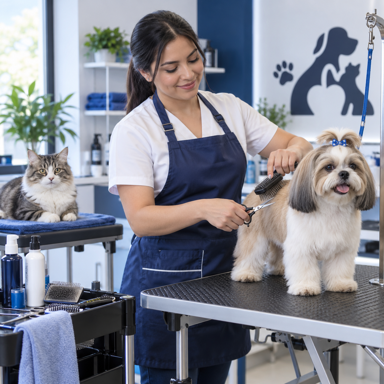 Curso de Peluquería Canina y Felina en el Politécnico Integral Colombiano